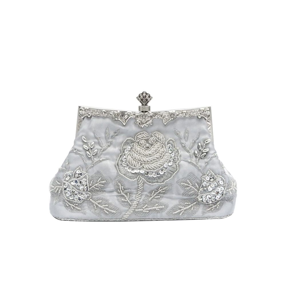 Vintage 1920S Beaded Evening Bag Pearl Clutch Bag Sequin Handbag >:(